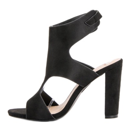 Seastar Sandalias de gamuza elegantes negro 5