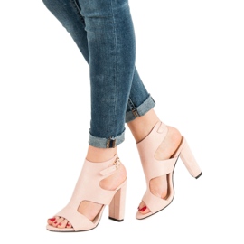 Seastar Sandalias de gamuza elegantes rosa 1