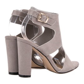 Seastar Sandalias de gamuza elegantes gris 3