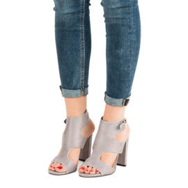 Seastar Sandalias de gamuza elegantes gris 6