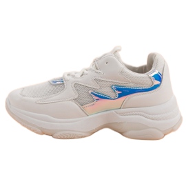Kayla Zapatillas Blancas Con Efecto Holo blanco 4