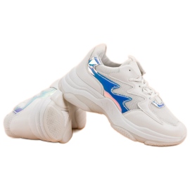 Kayla Zapatillas Blancas Con Efecto Holo blanco 5