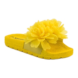 Seastar Pantuflas Amarillas Con Flores amarillo 3