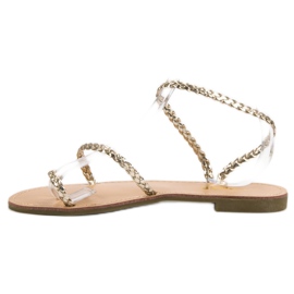Comer Sandalias sin cordones para mujer amarillo 5