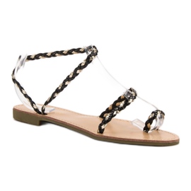 Comer Sandalias sin cordones para mujer negro 3