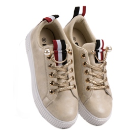 Zapatos casuales para mujer amarillo 4