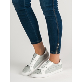 SHELOVET Zapatillas con cordones gris 2