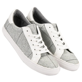 SHELOVET Zapatillas con cordones gris 3