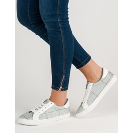 SHELOVET Zapatillas con cordones gris 1