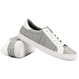 SHELOVET Zapatillas con cordones gris 6