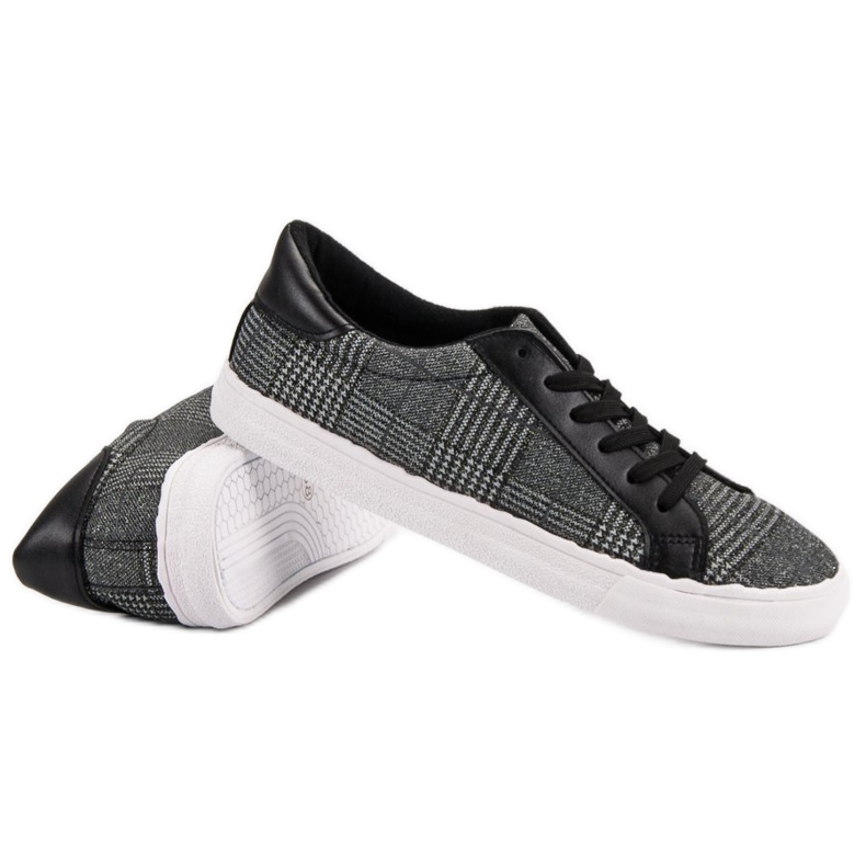 SHELOVET Zapatillas con cordones gris 1