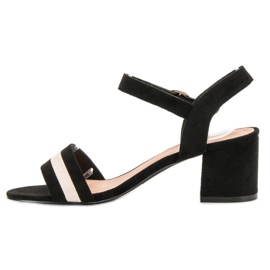 Queen Vivi Sandalias de tacón de moda negro 1