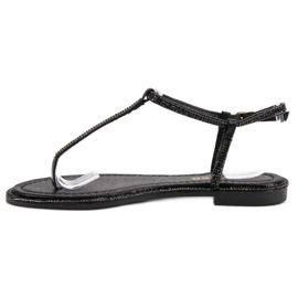 Comer Sandalias negras de chanclas negro 4