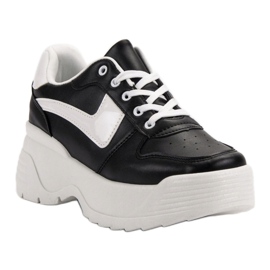 Kylie Zapatillas en la plataforma negro 4