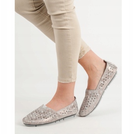 Kylie Zapatos de cuero para mujer beige 2