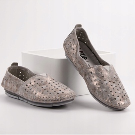 Kylie Zapatos de cuero para mujer beige 3