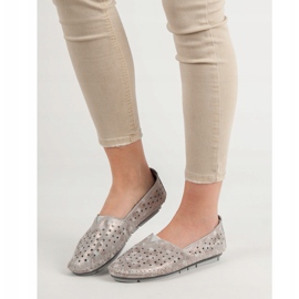 Kylie Zapatos de cuero para mujer beige 1