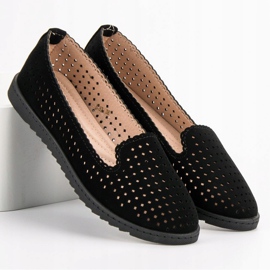 SHELOVET Señores calados negro 3