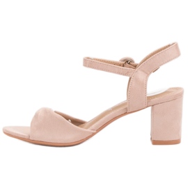 Sandalias en polvo elegantes marrón 1 Sandalias en polvo elegantes marrón 1