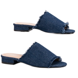 Small Swan Zapatillas de mezclilla azul 5