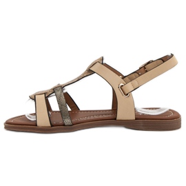 Small Swan Sandalias de mujer cómodas beige 4