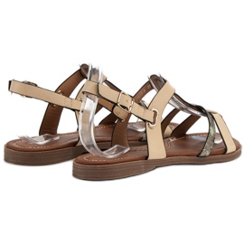 Small Swan Sandalias de mujer cómodas beige 5