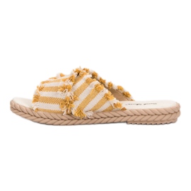 Seastar Pantuflas Rayas amarillo 7