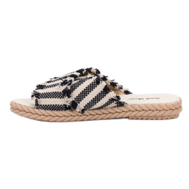 Seastar Pantuflas Rayas negro 3