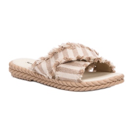 Seastar Pantuflas Rayas marrón 4