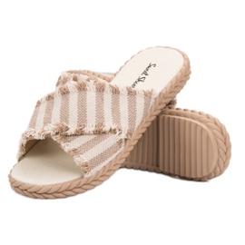 Seastar Pantuflas Rayas marrón 6