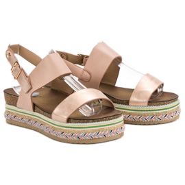 Seastar Sandalias en plataforma multicolor rosado 6