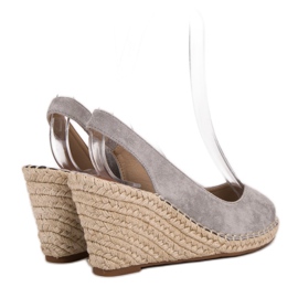 Seastar Sandalias de cuña gris 4