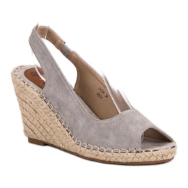 Seastar Sandalias de cuña gris 5