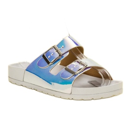Seastar Pantuflas Holo para mujer blanco multicolor 4
