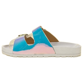 Seastar Pantuflas Holo para mujer blanco multicolor 5