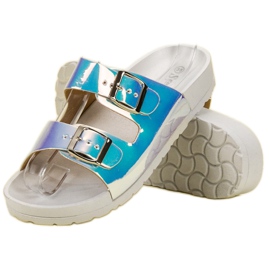 Seastar Pantuflas Holo para mujer blanco multicolor 6