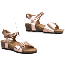 Seastar Sandalias de cuña clásicas rosa 1
