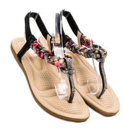Cm Paris Sandalias japonesas de moda negro 5