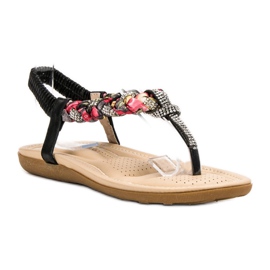 Cm Paris Sandalias japonesas de moda negro 3