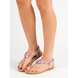Cm Paris Sandalias japonesas de moda rosa 2