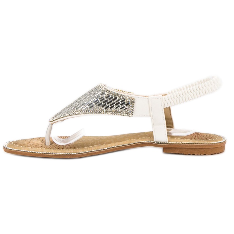 Encor Sandalias blancas de chanclas blanco 1