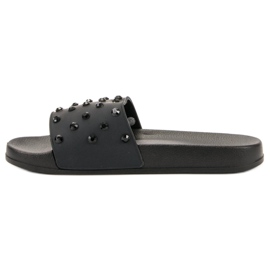 Pantuflas cómodas para mujer negro 1 Pantuflas cómodas para mujer negro 1