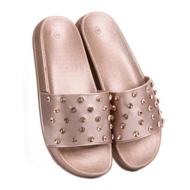 Pantuflas cómodas para mujer rosado 3