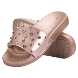 Pantuflas cómodas para mujer rosado 4
