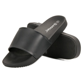 Seastar Pantuflas negras negro 4