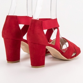 Filippo Sandalias sin cordones rojas rojo 4