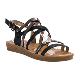 Seastar Sandalias negras de moda negro 4