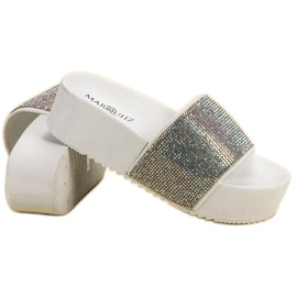 Marquiz Zapatillas de moda en la plataforma blanco multicolor 5