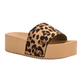 Anesia Paris Zapatillas de ante en la plataforma marrón 4