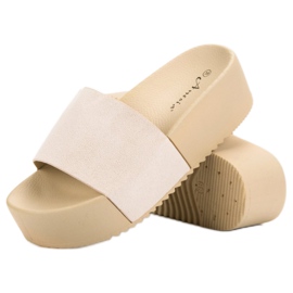 Anesia Paris Zapatillas de ante en la plataforma marrón 6